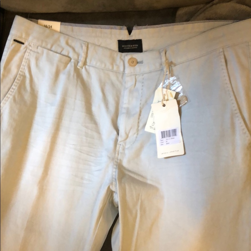 Light blue scotch and soda chino pants